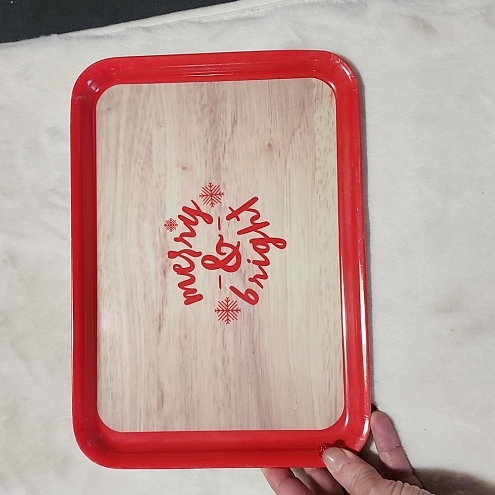 GARTNER STUDIOS  MERRY-&-BRIGHT SERVING TRAY.